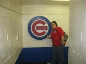 That time I went into the Cubs locker room. 